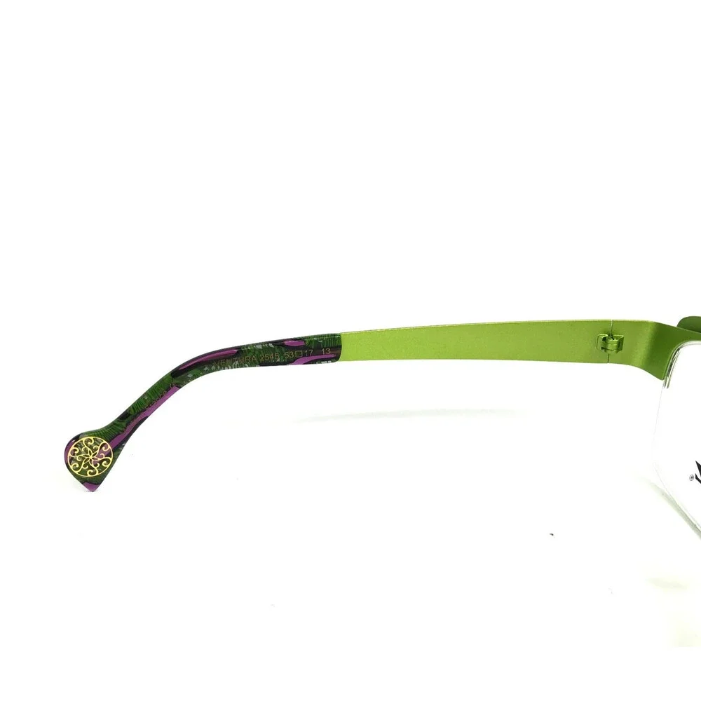 BOZ Eyeglasses Frames VENTURA 2545 Blue Green Cat Eye Half Rim 53-17-135